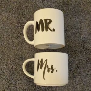 Mr. & Mrs. Beverage Mugs Set Of 2